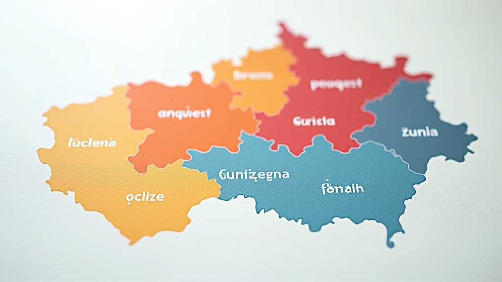 Mapa České republiky s barevným označením cenových pásem nemovitostí